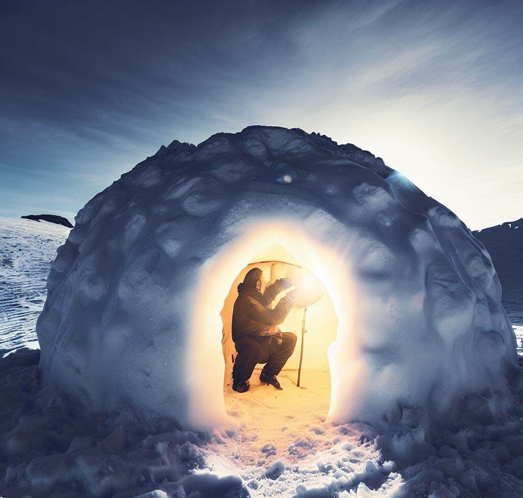 Casa de Gelo iglu Por que é quente dentro