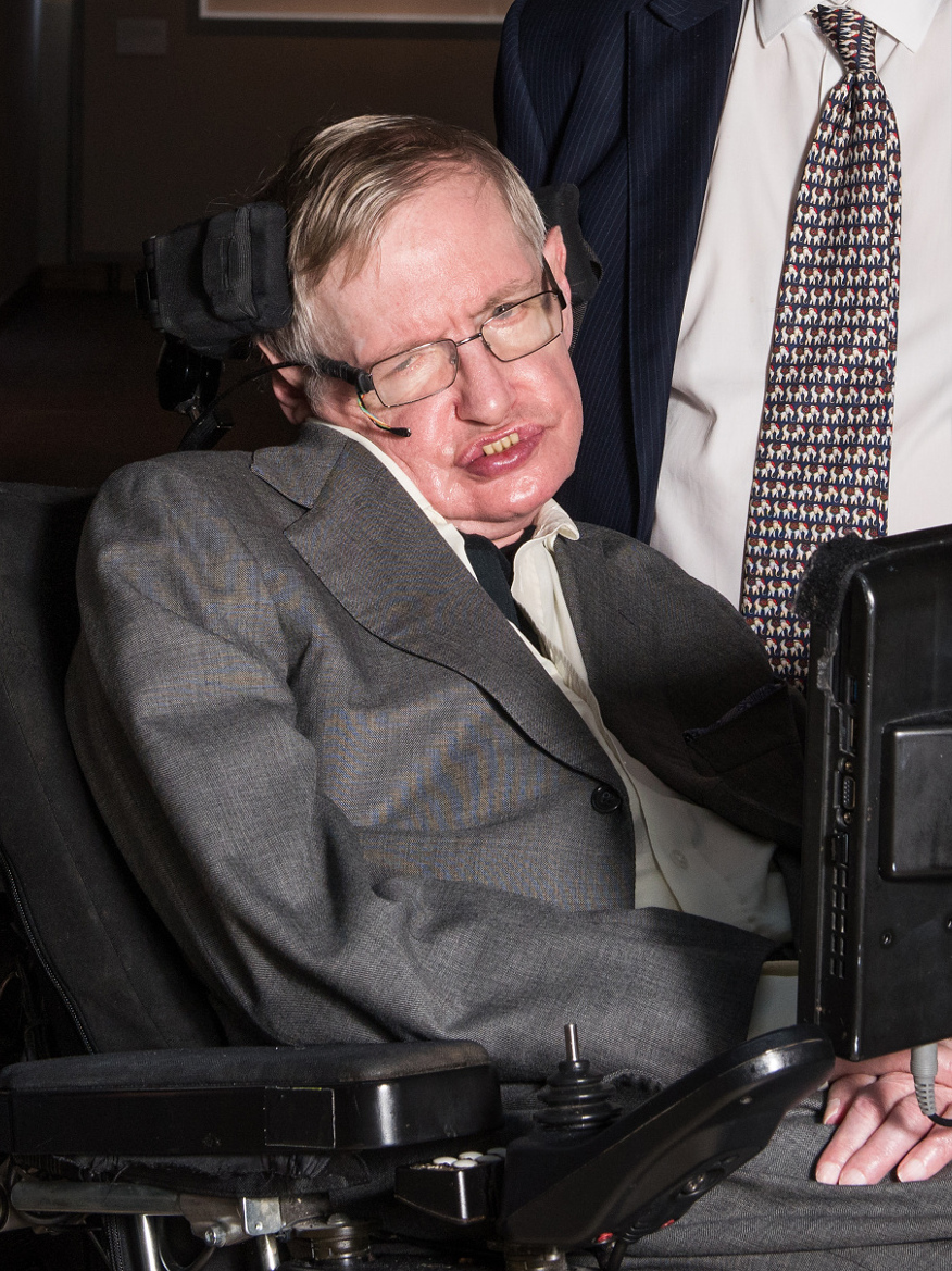 Qual deles é Stephen Hawking?